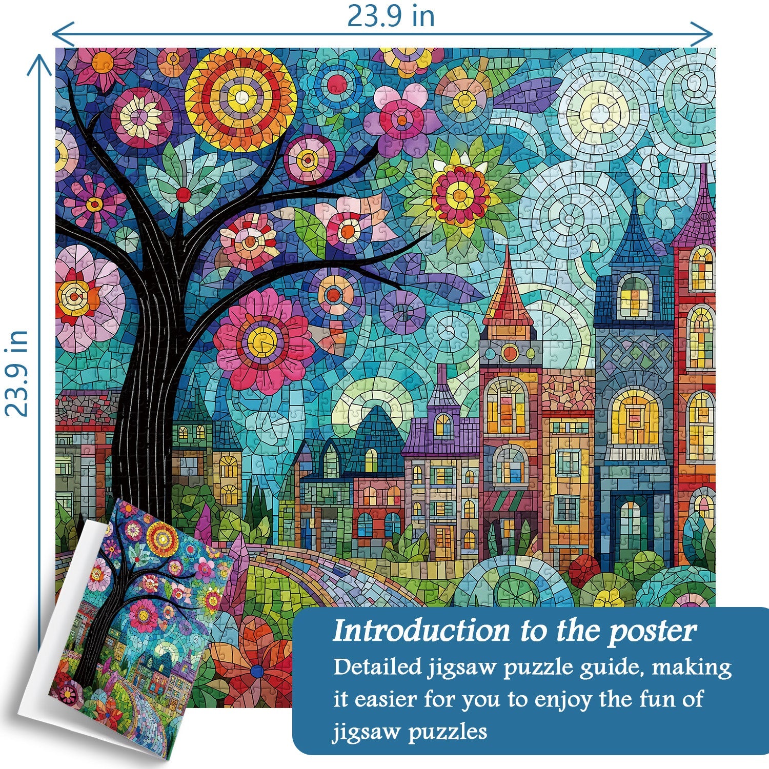 Puzzle Ciudad Floreciente 1000 Piezas