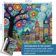 Puzzle Ciudad Floreciente 1000 Piezas