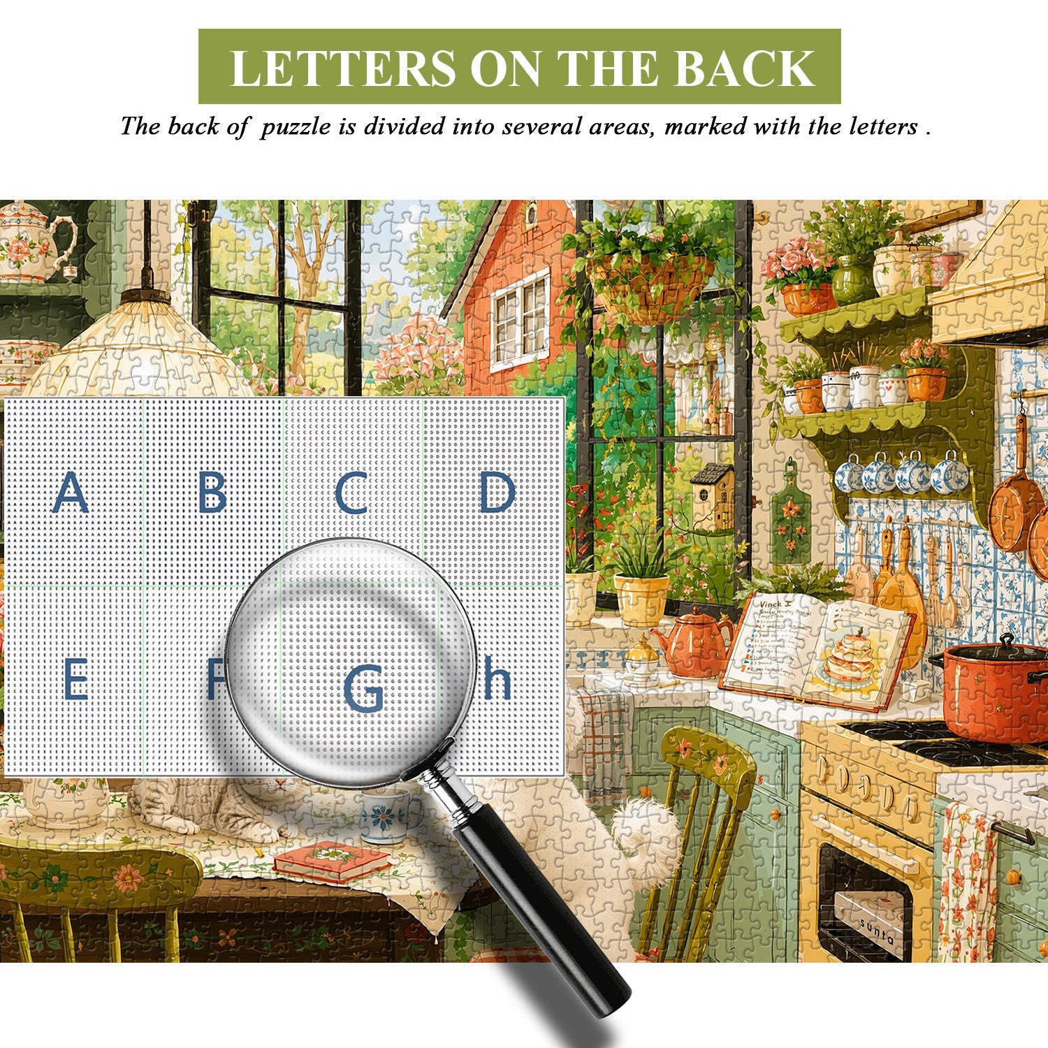 Farmhouse Floral Kitchen Jigsaw Puzzle 1000 Pieces