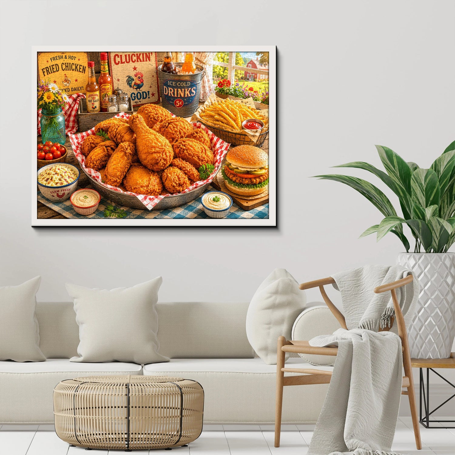 Delicious Fried Feast Jigsaw Puzzle 1000 Pieces