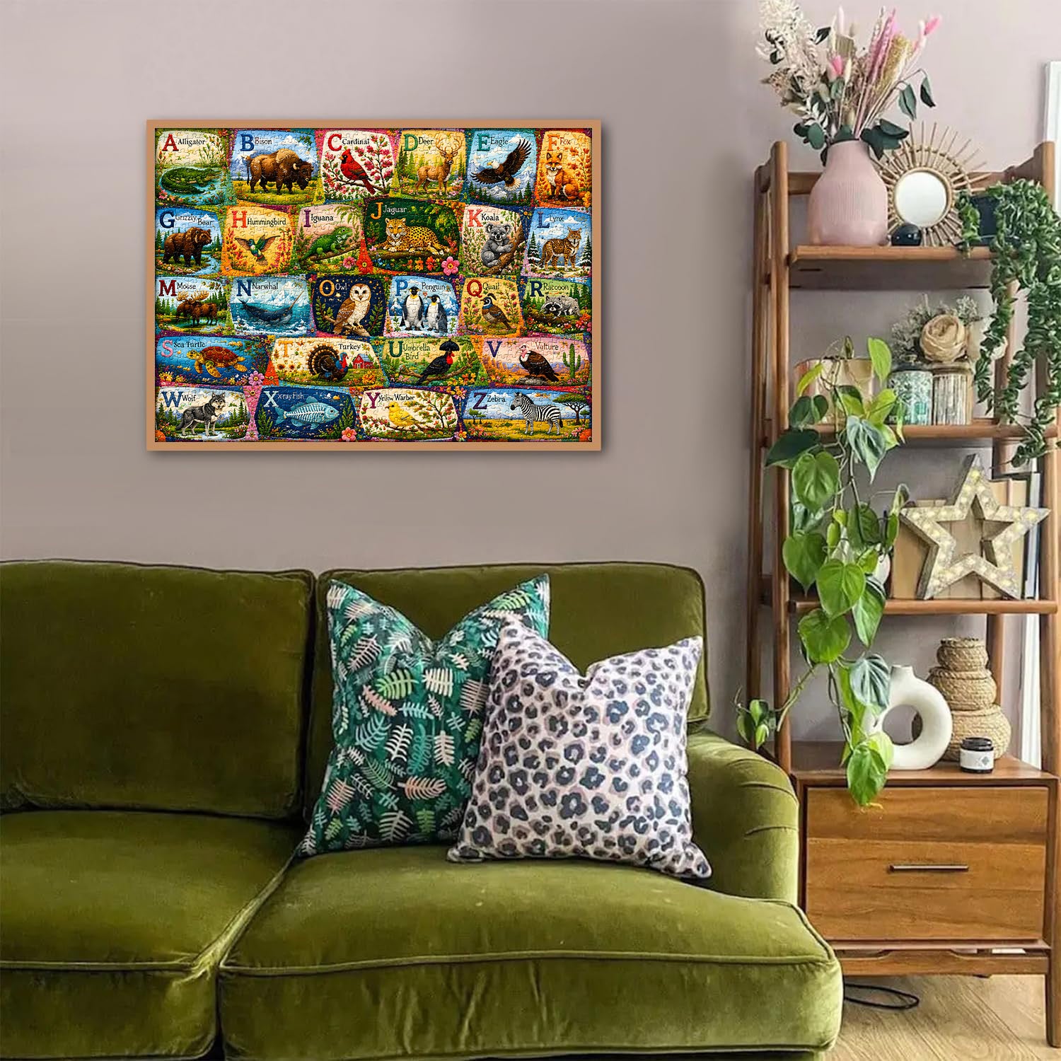 Alphabet Menagerie Jigsaw Puzzle 1000 Pieces