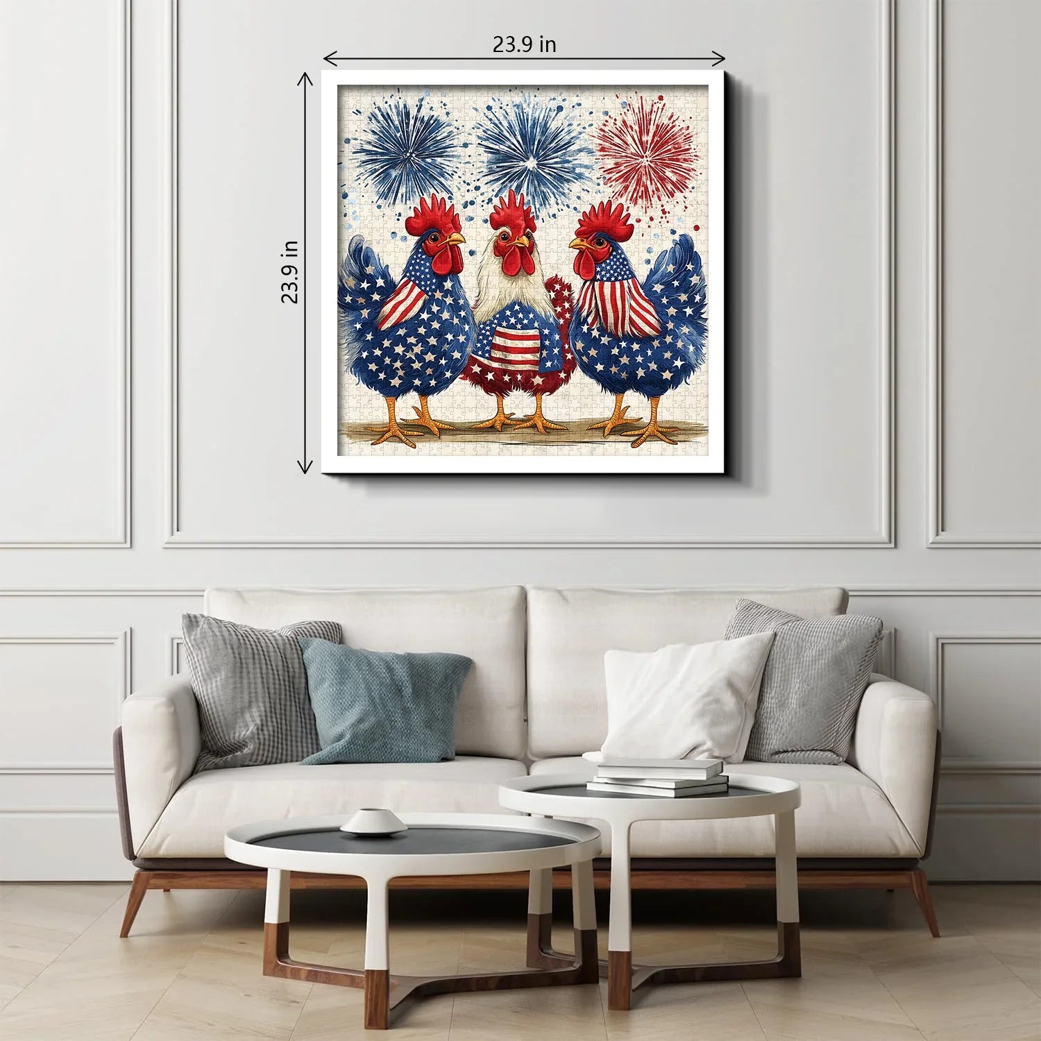Puzzle Galli Patriottici 1000 Pezzi
