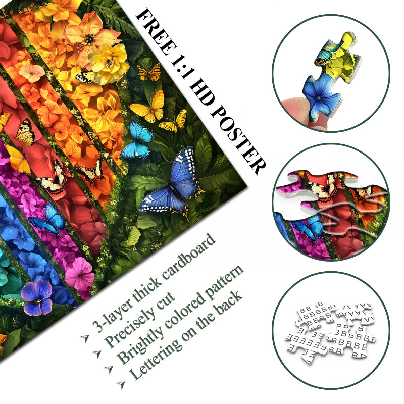 Multicolored Flower Jigsaw Puzzle 1000 Pieces