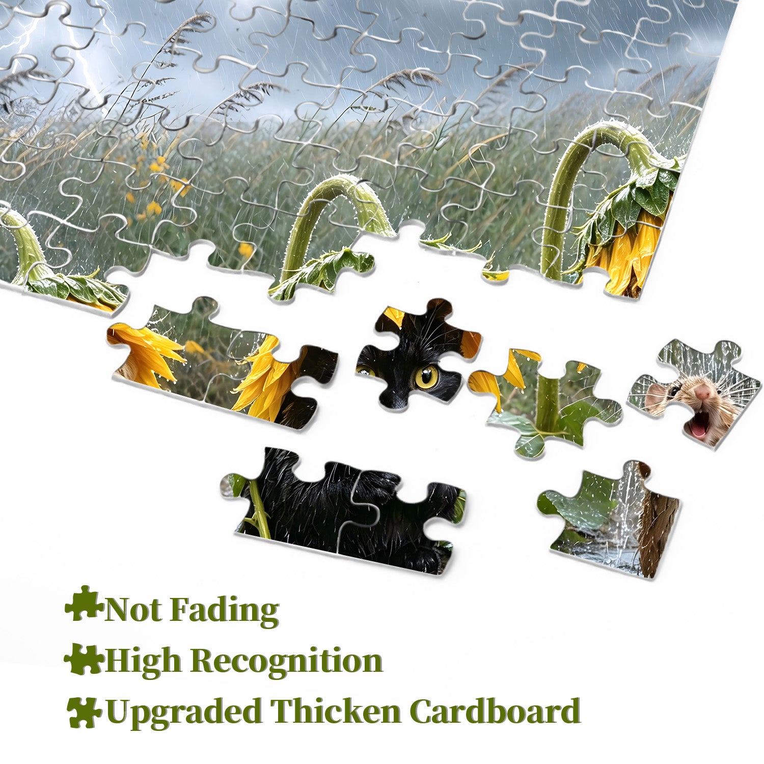Das Regentag-Puzzle des Trios, 1000 Teile