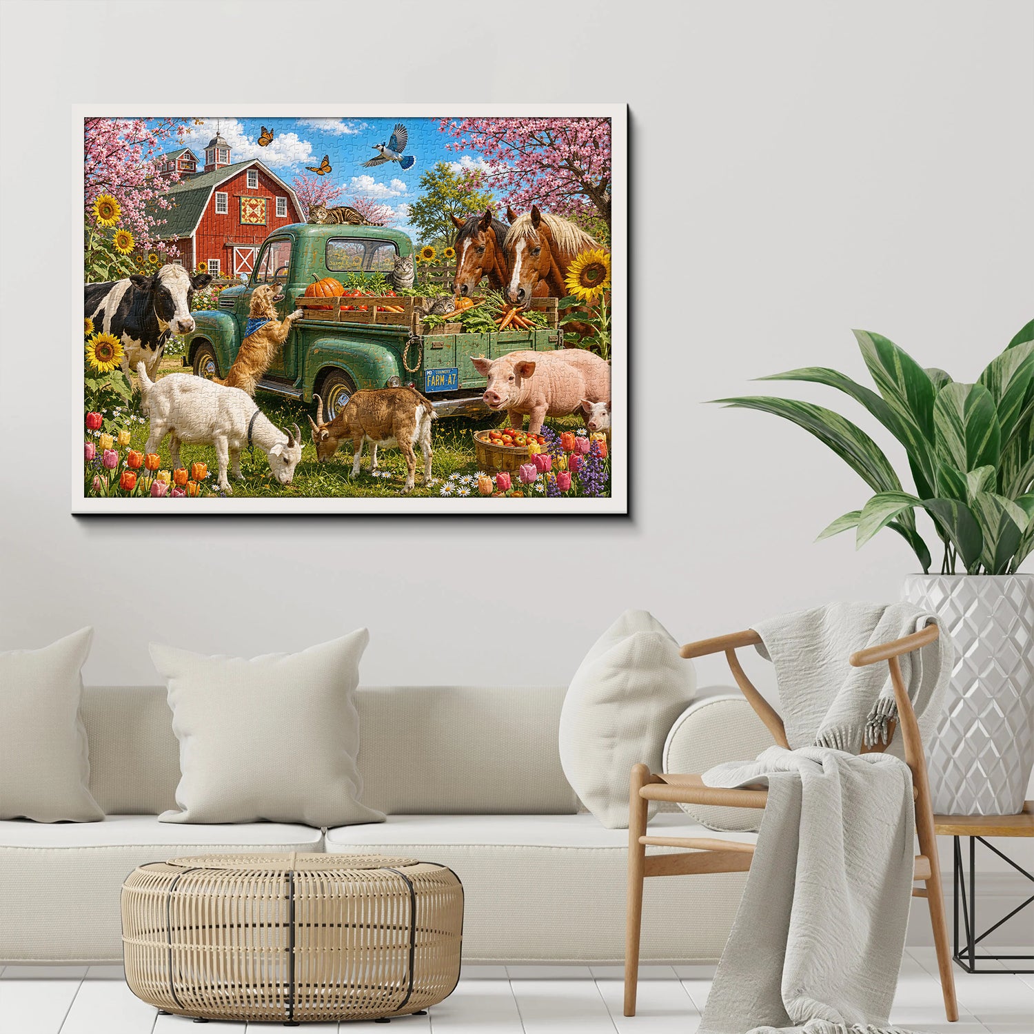 Barnyard Joy Jigsaw Puzzle 1000 Pieces