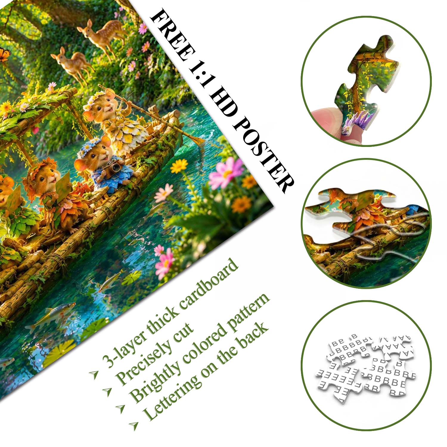 The Little Log Raft Jigsaw Puzzle 1000 Pieces