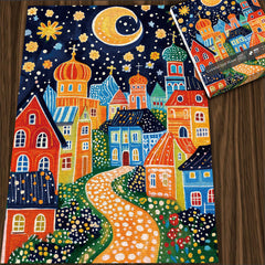 Colorful Spot House Jigsaw Puzzle 1000 Pieces