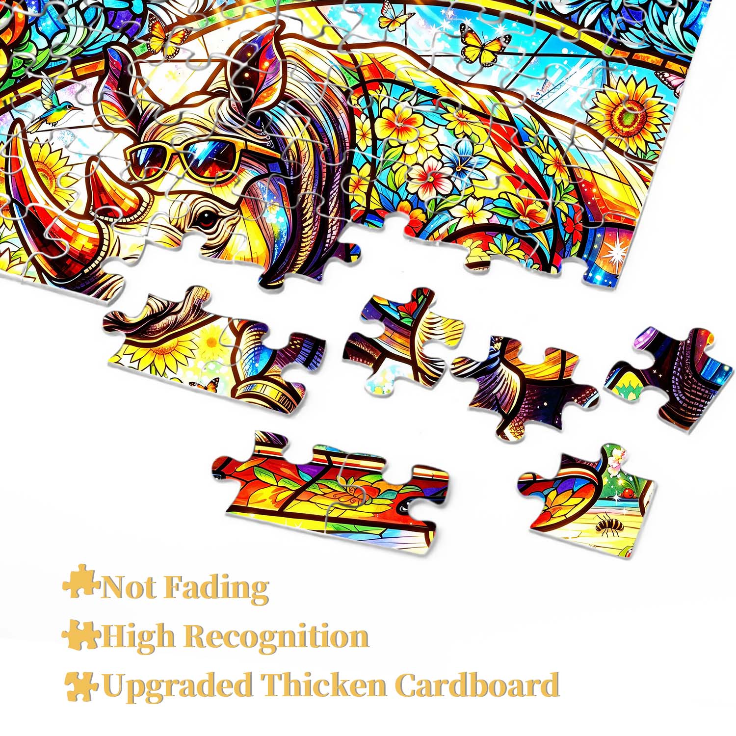 Sunflower Rhino Glide Jigsaw Puzzle 1000 Pieces