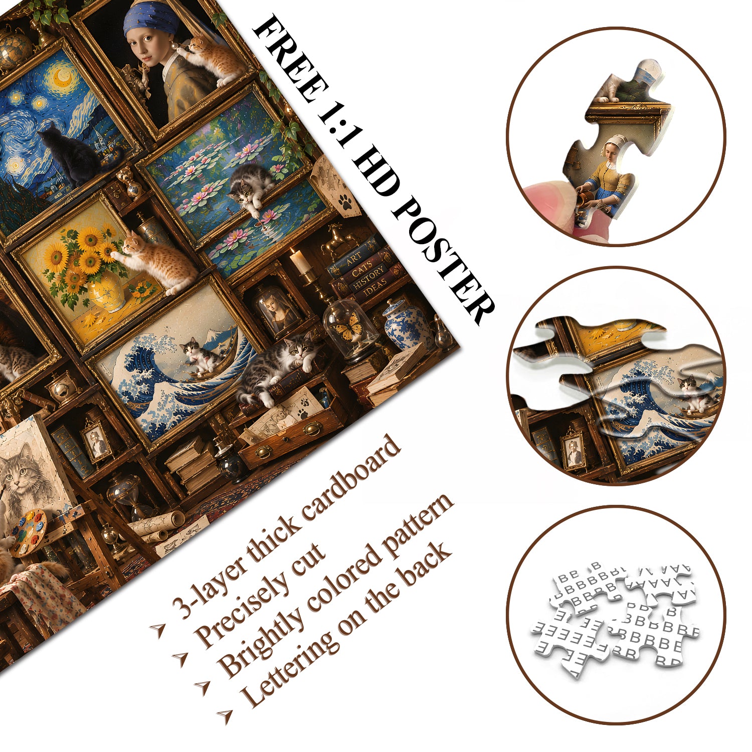 Puzzle Musée d'art du chat 1000 pièces