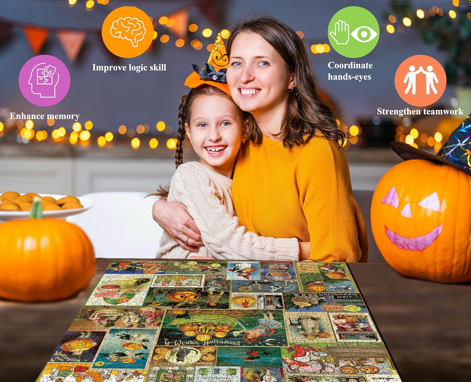 Halloween Cards Jigsaw Puzzles 1000 Pieces