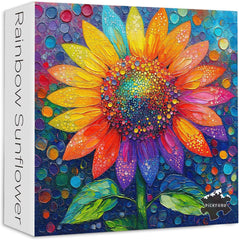 Rainbow Sunflower Jigsaw Puzzle 1000 Pieces