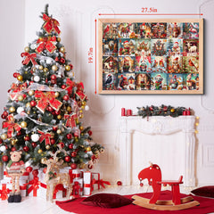 Snow Animals Advent Calendar Jigsaw Puzzle 1000 Pieces