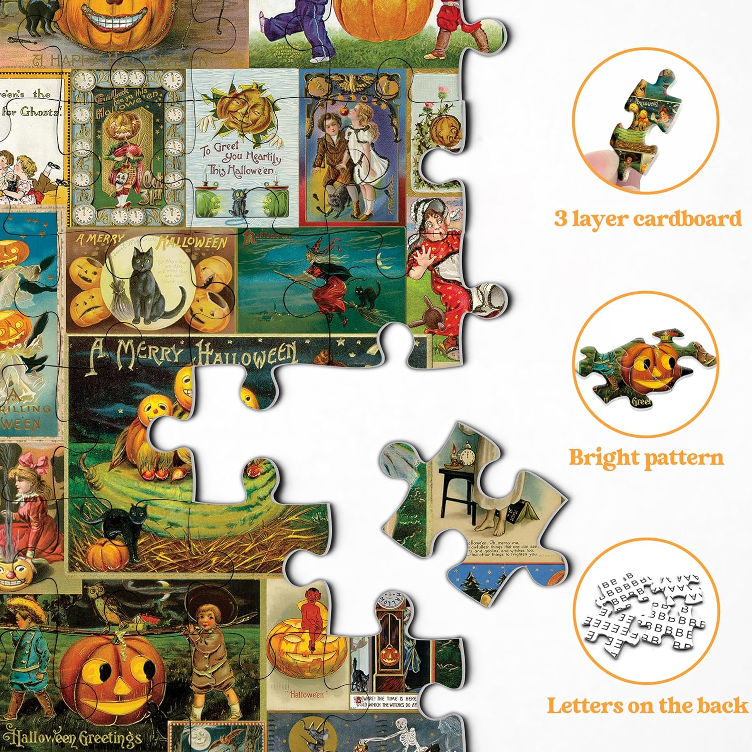 Halloween Cards Jigsaw Puzzles 1000 Pieces