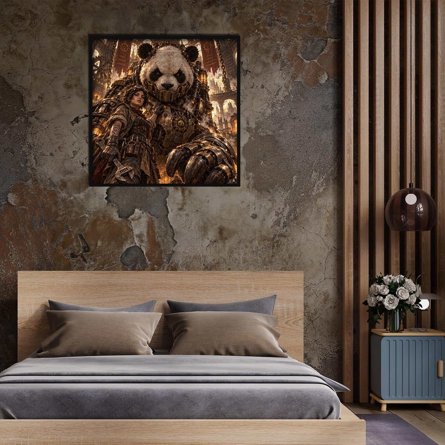 Steel Panda Jigsaw Puzzle 1000 Pieces