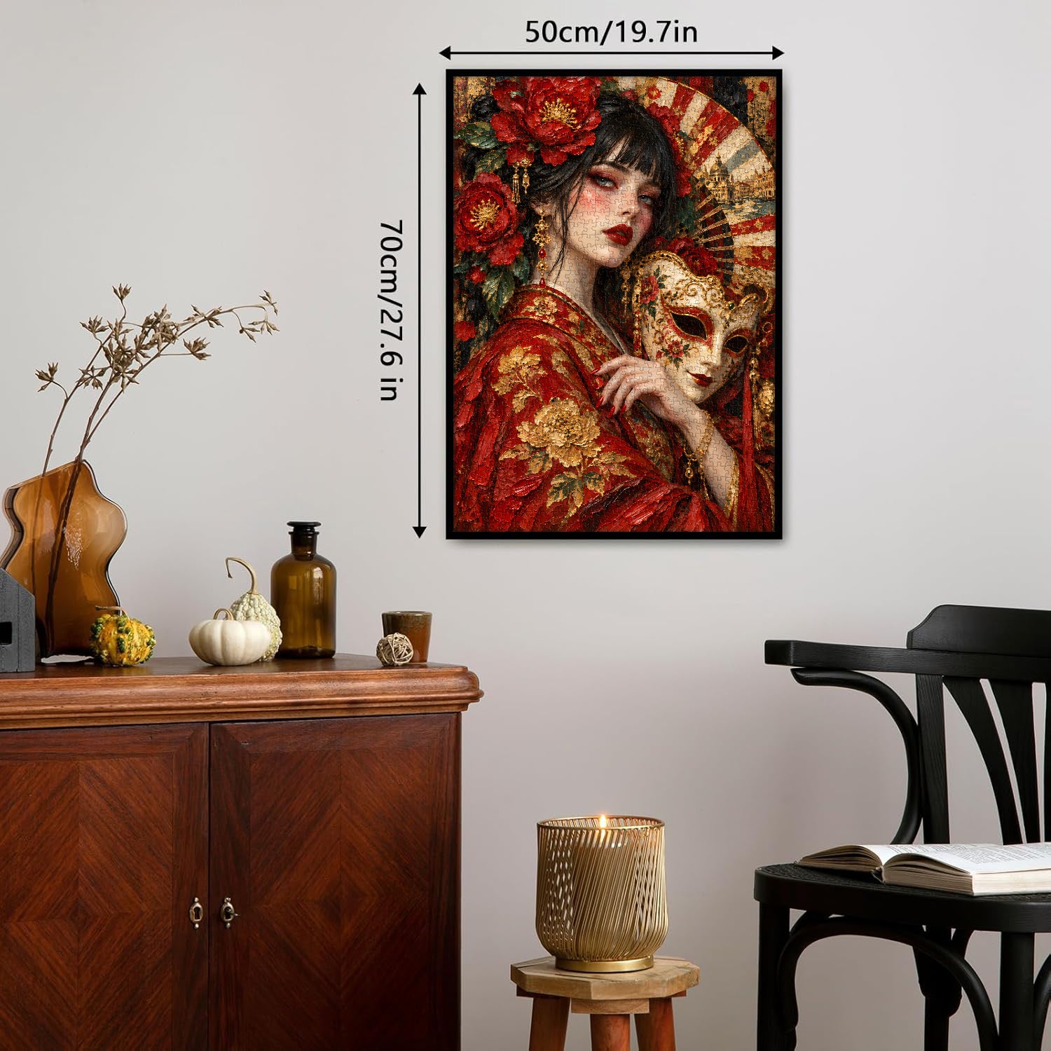 Gilded Blossom Masque Jigsaw Puzzle 1000 Pieces