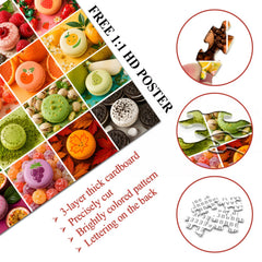 Colorful Macaron dessert Jigsaw Puzzle 1000 Pieces