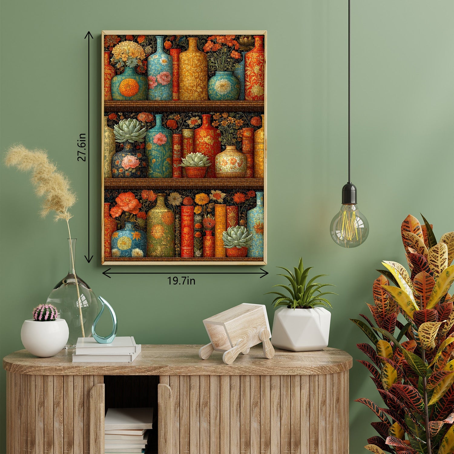 Blooming Bookshelf Jigsaw Puzzle 1000 Pieces