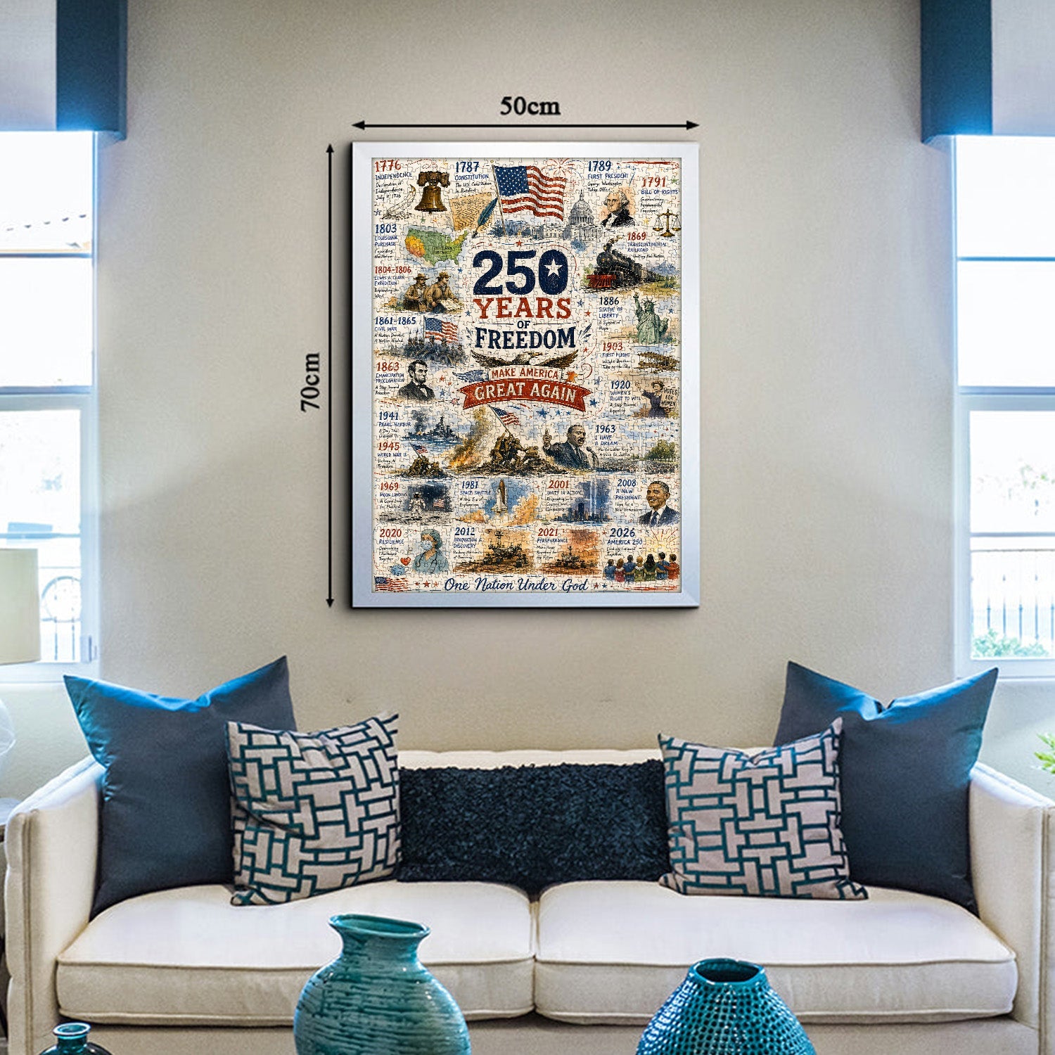 America's Milestones Jigsaw Puzzle 1000 Pieces
