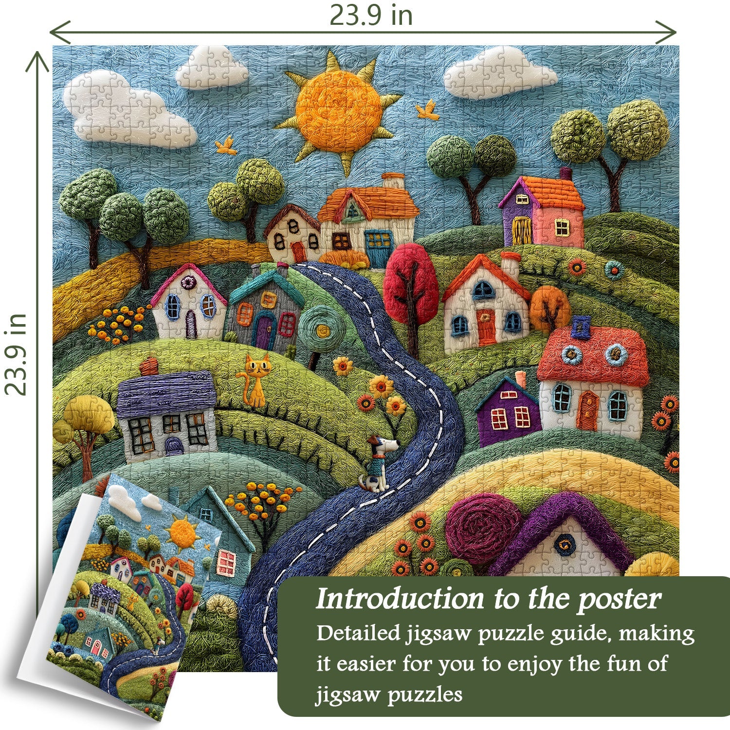 Wunderliches Wolldorf-Puzzle 1000 Teile