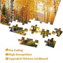 Fall Birch Stream Jigsaw Puzzle 1000 Pieces