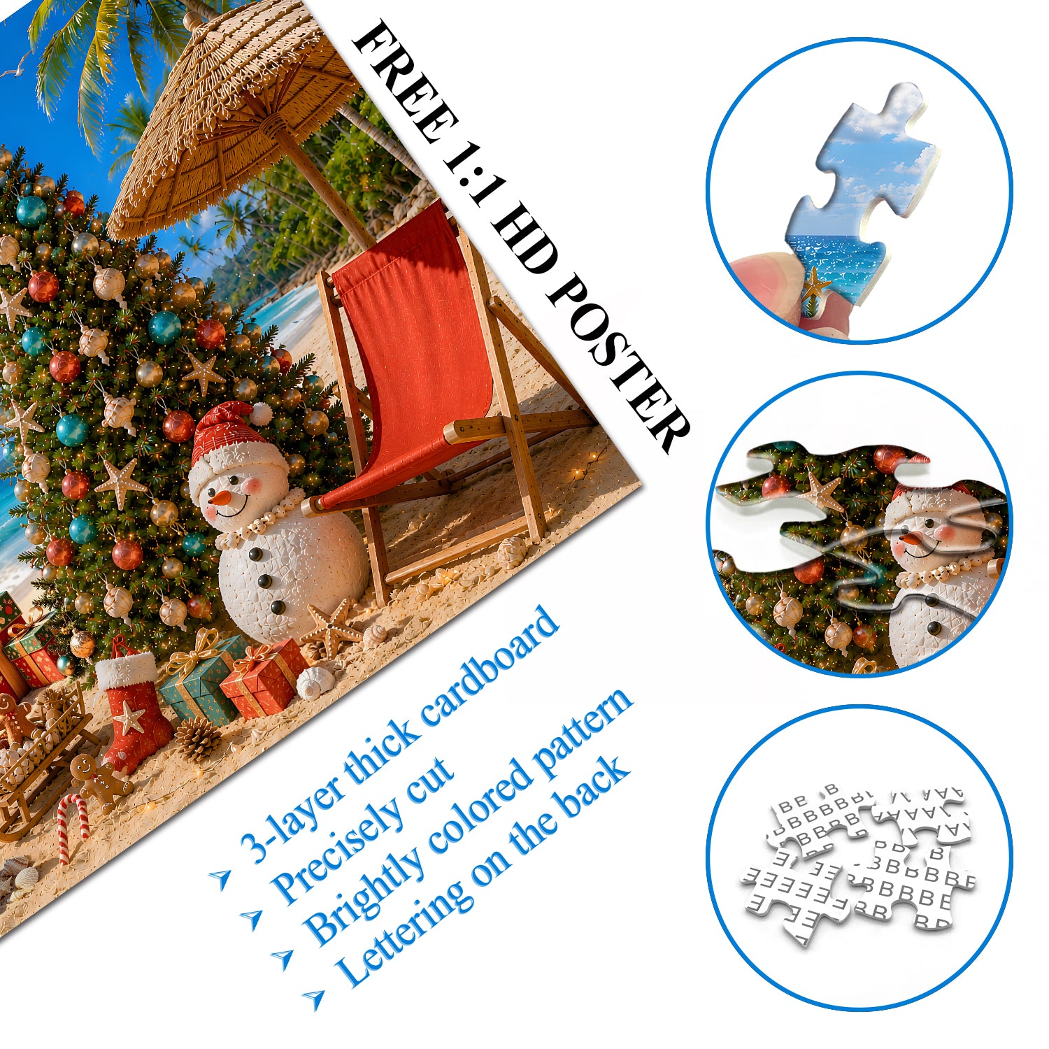 Island Christmas Jigsaw Puzzle 1000 Pieces