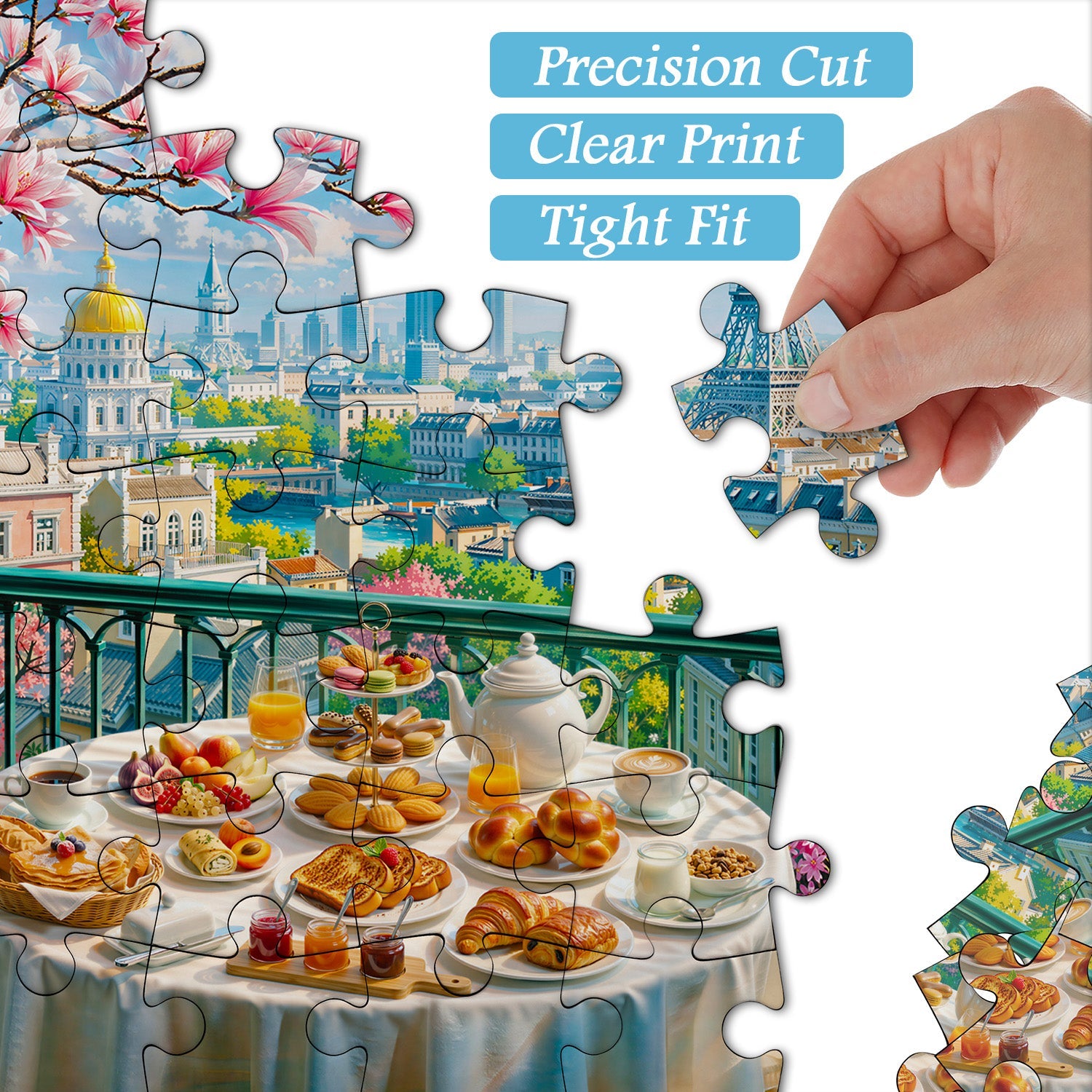 Frühstück in Paris Puzzle 1000 Teile
