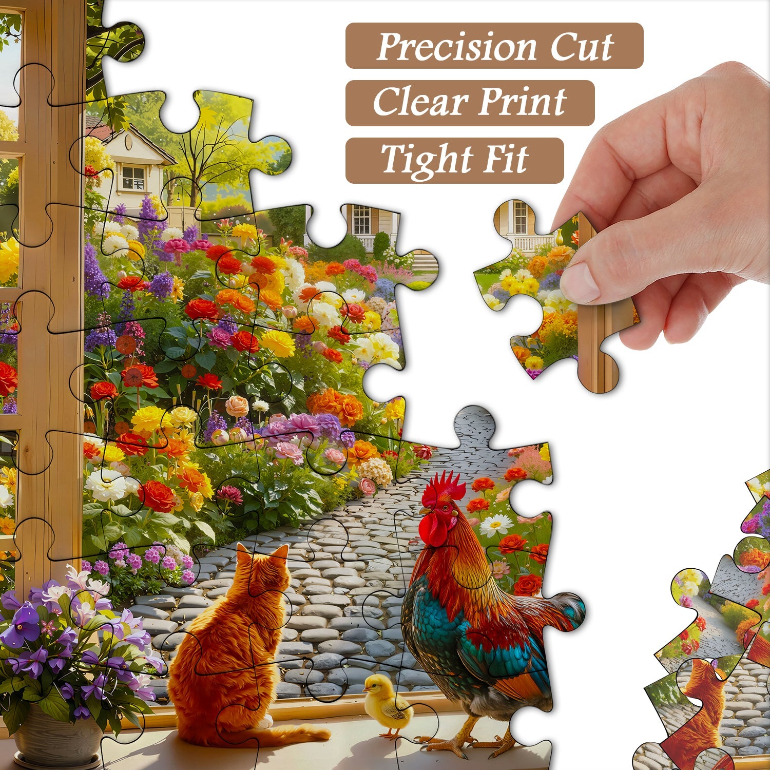 Countryside Window Scene Jigsaw Puzzle 1000 Pieces