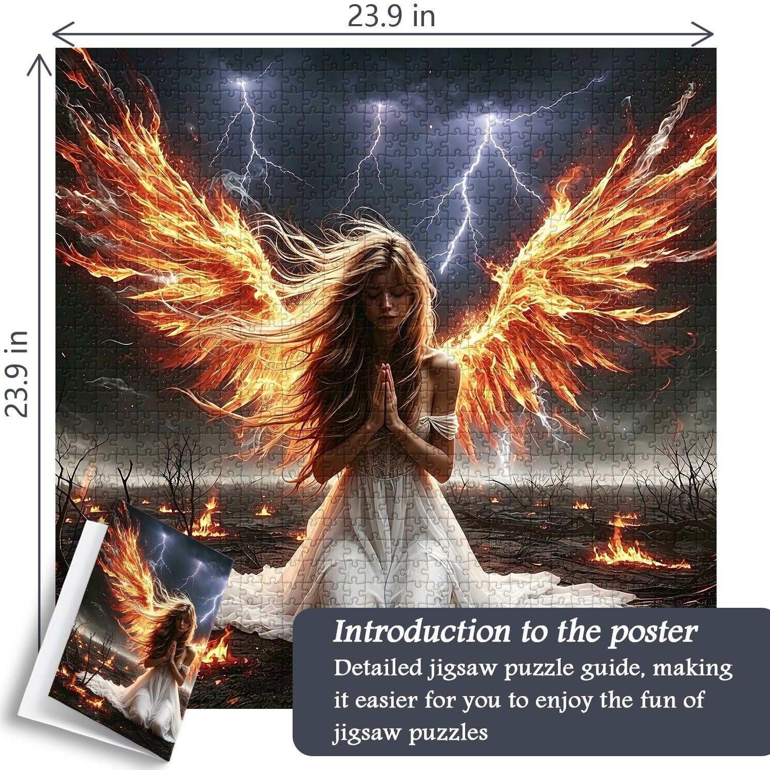 Phoenix Angel Prayer Jigsaw Puzzle 1000 Pieces