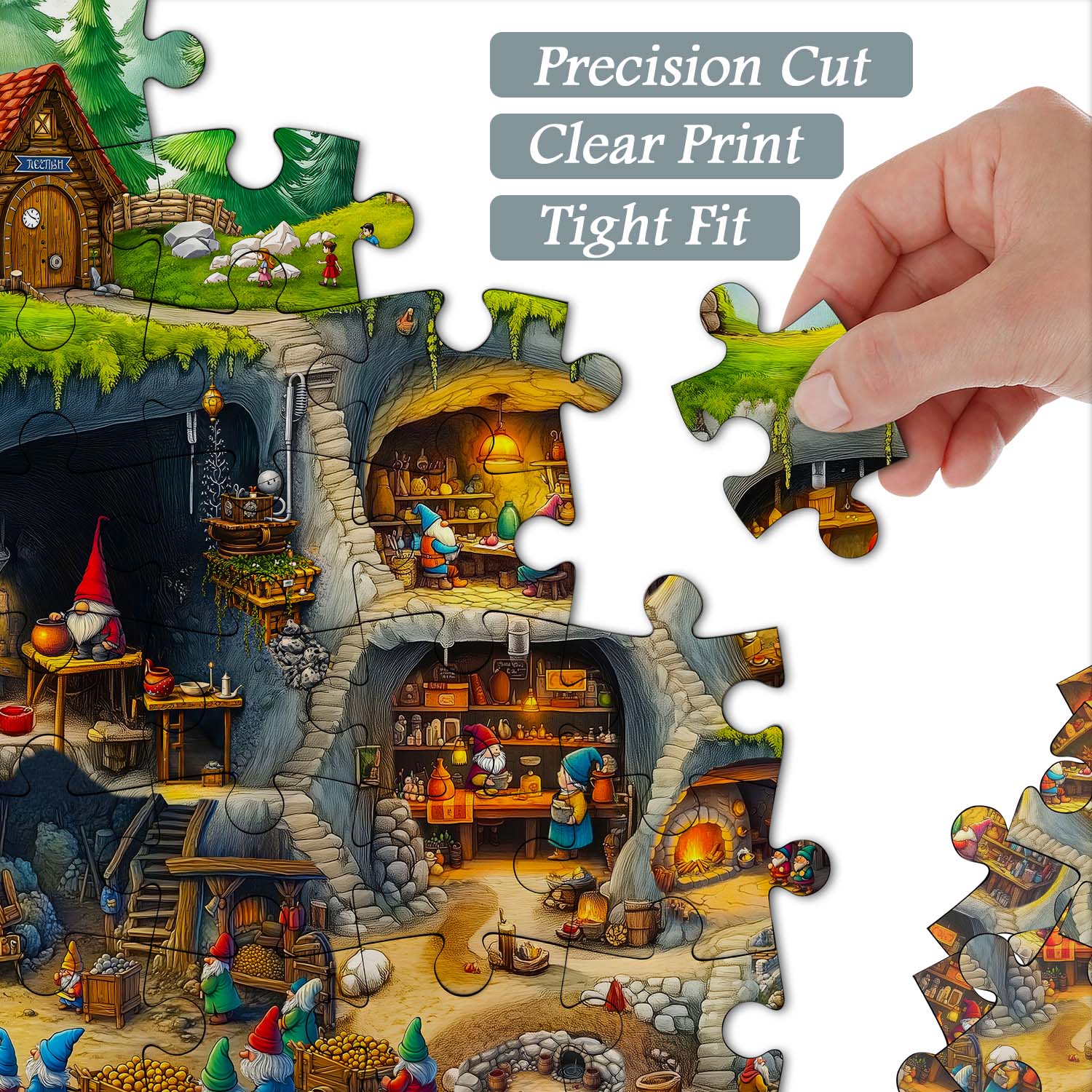 Underground Gnome Village Jigsaw Puzzle 1000 piezas