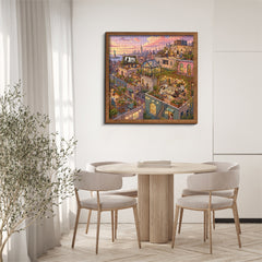 Dusk Rooftops Jigsaw Puzzle 1000 Pieces