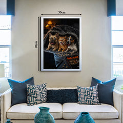 Fur-baby Horror Movie Night Jigsaw Puzzle 1000 Pieces