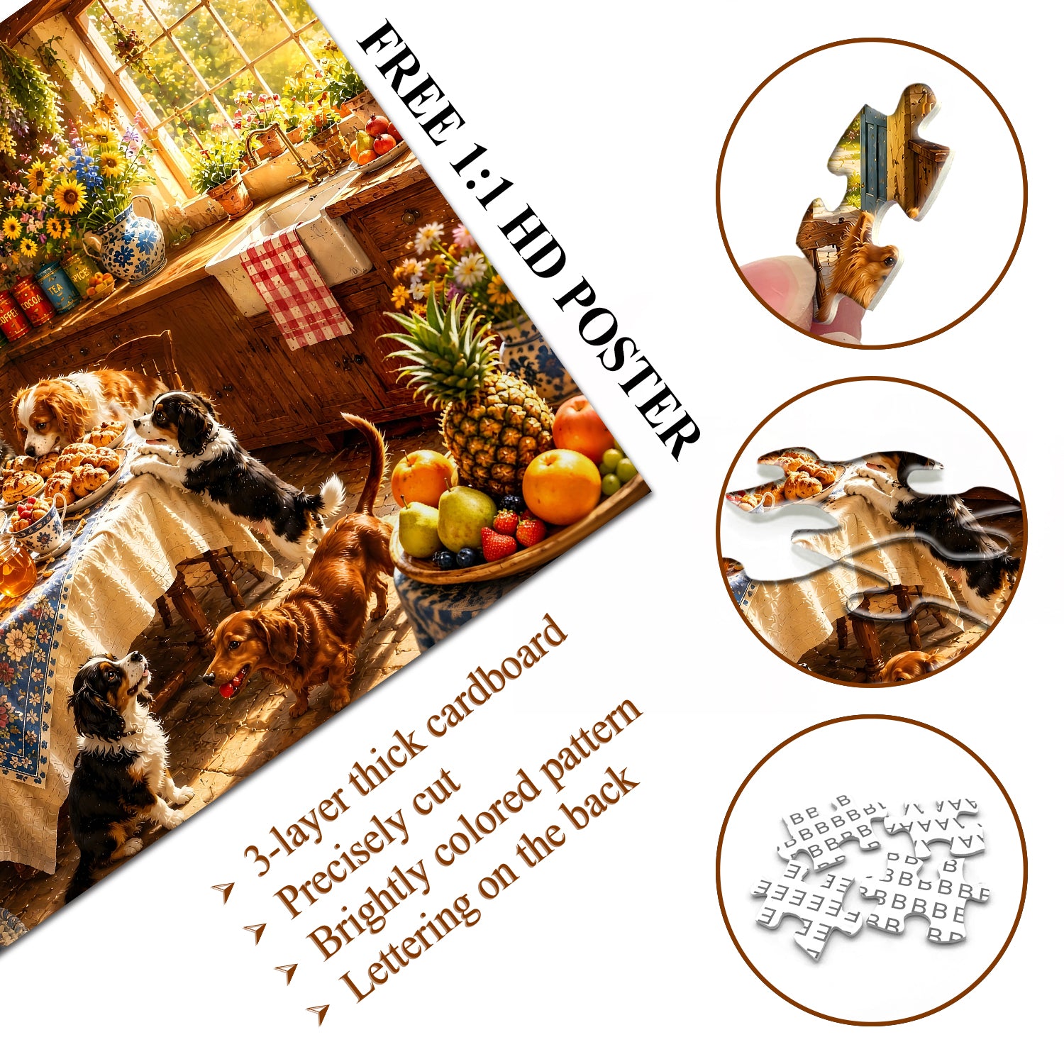 Pups' Kitchen Feast Puzzle 1000 Teile