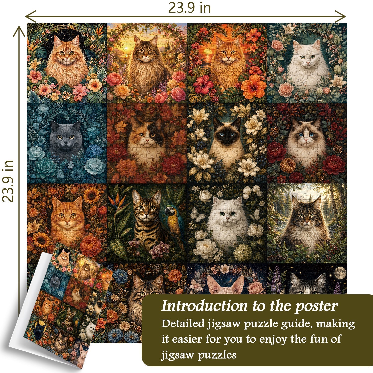 Bloom Cat Codex Jigsaw Puzzle 1000 Pieces