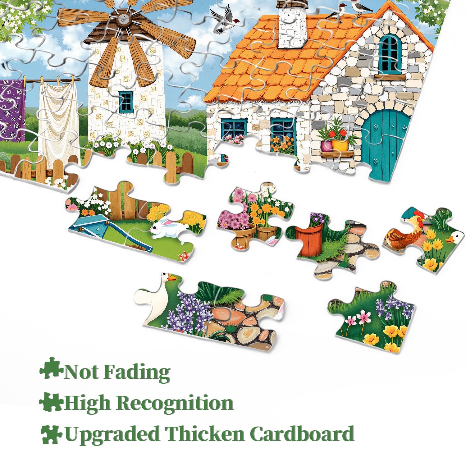 Windmill Pet Courtyard Puzzle 1000 Teile