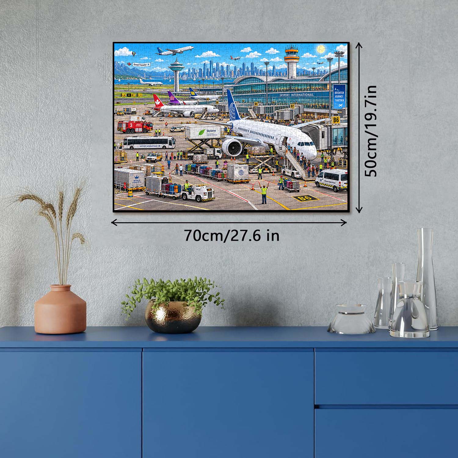 Airport Bustle Jigsaw Puzzle 1000 Pieces