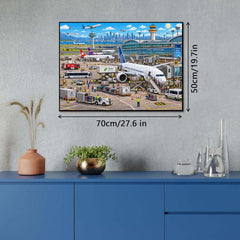 Airport Bustle Jigsaw Puzzle 1000 Pieces