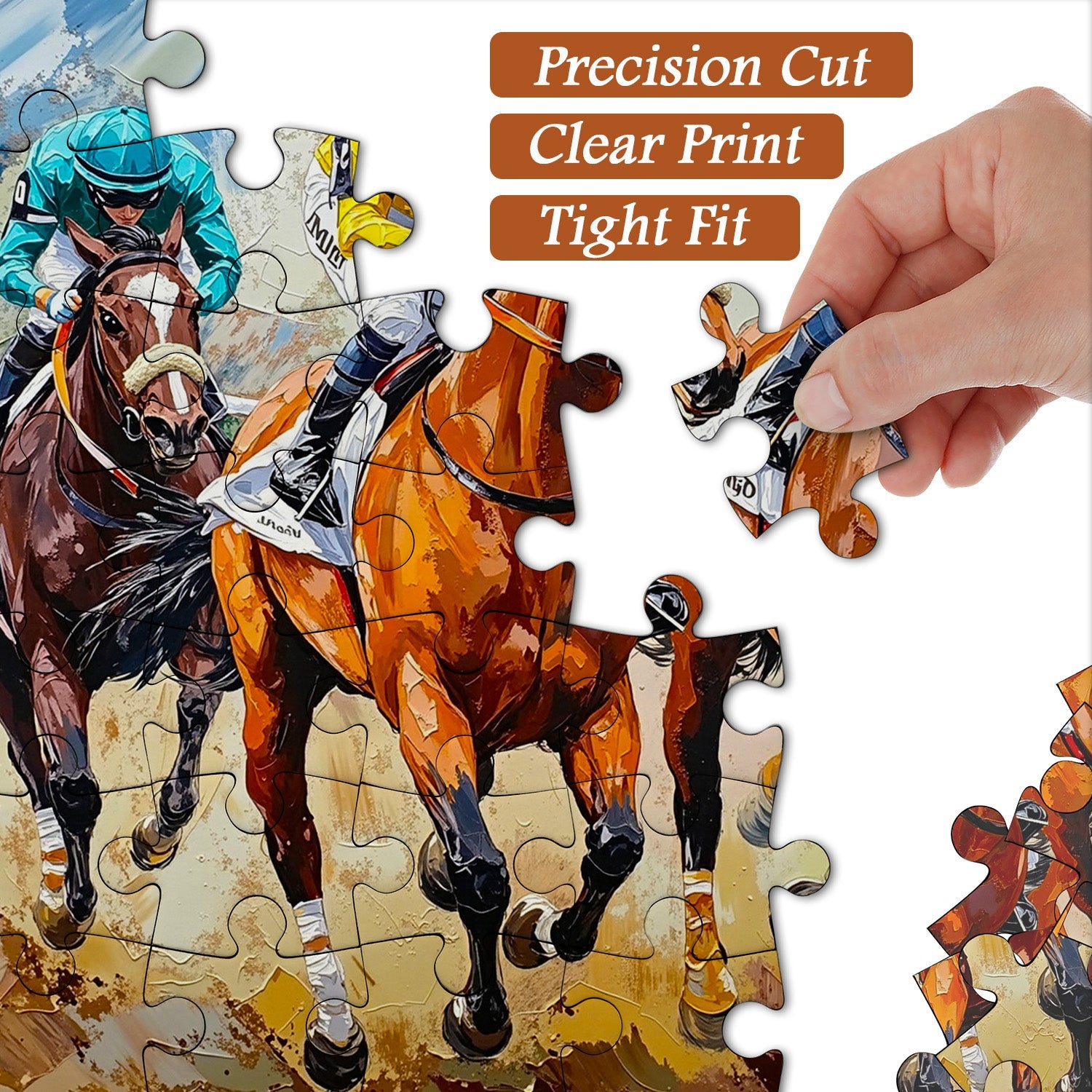Race Horses Art Jigsaw Puzzle 1000 Pieces