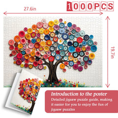 Baum des Knopfpuzzles 1000 Teile