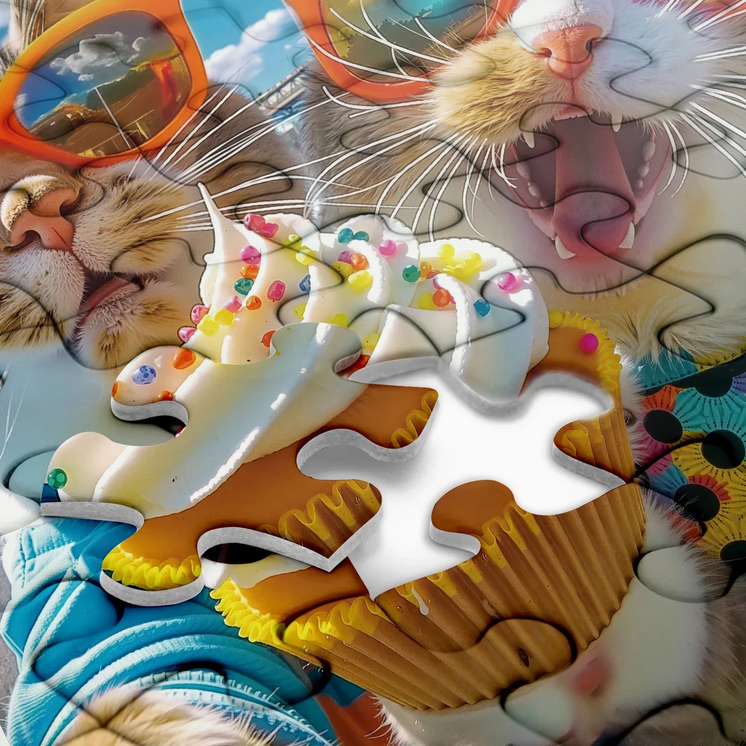 Il gatto clicca puzzle enigmi 1000 pezzi