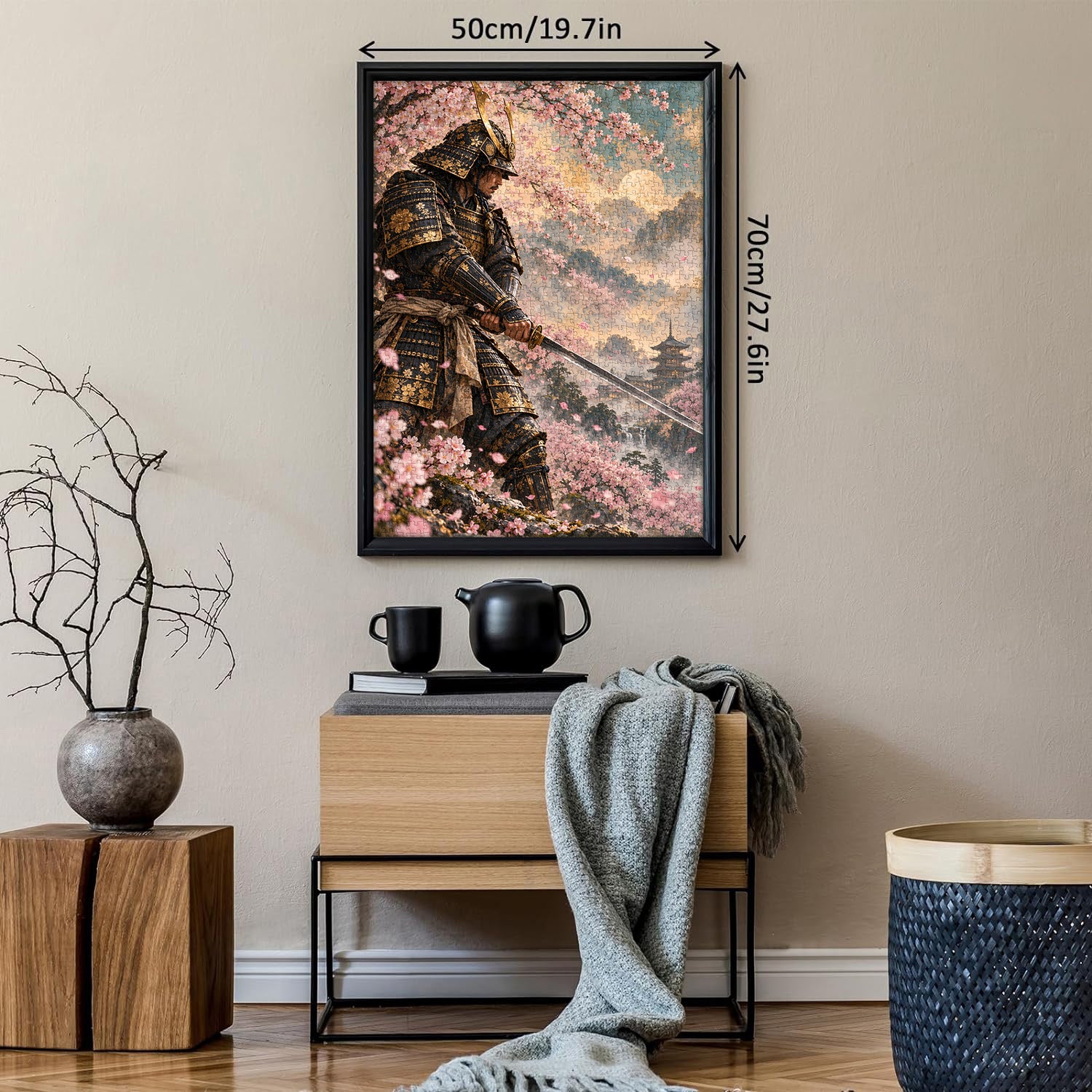 Cherry Blossom Samurai Jigsaw Puzzle 1000 Pieces