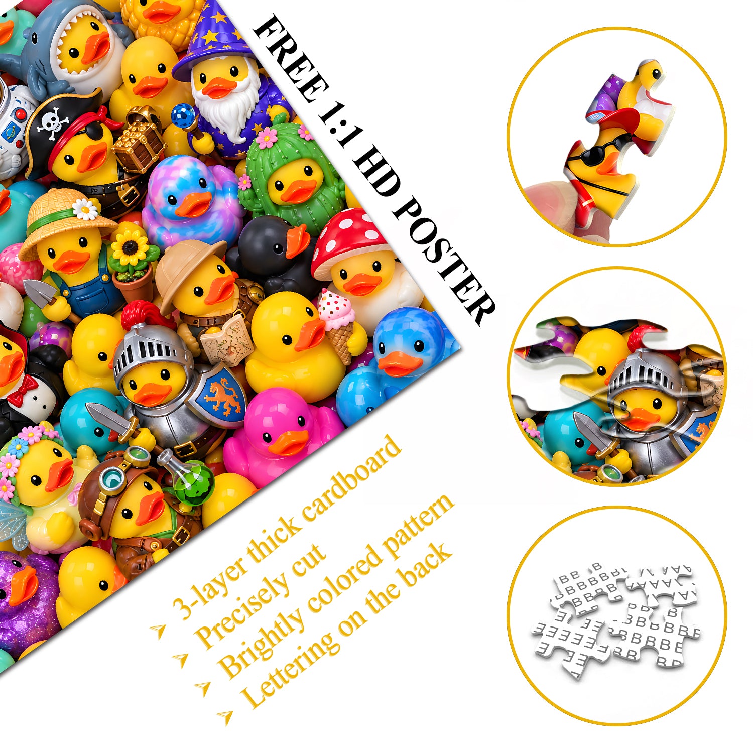 Rubber Duck Fiesta Jigsaw Puzzle 1000 Pieces