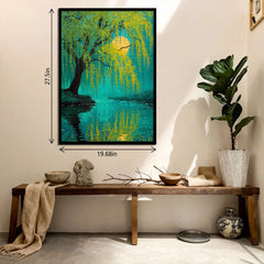 Willow Moon Reflection Jigsaw Puzzle 1000 Pieces