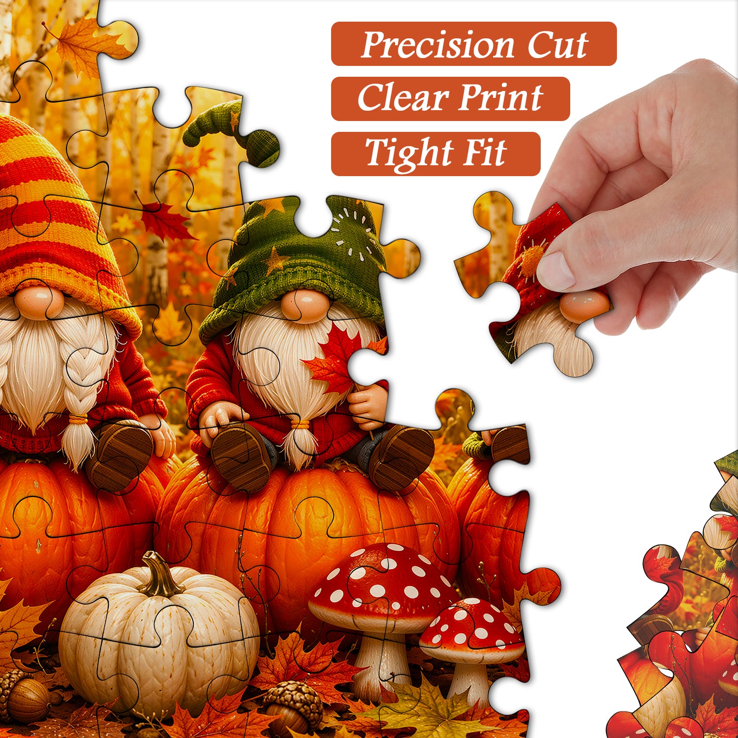 Gnome Harvest Season Jigsaw Puzzle 1000 Pieces