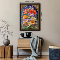 Golden Frame Florals Jigsaw Puzzle 1000 Pieces