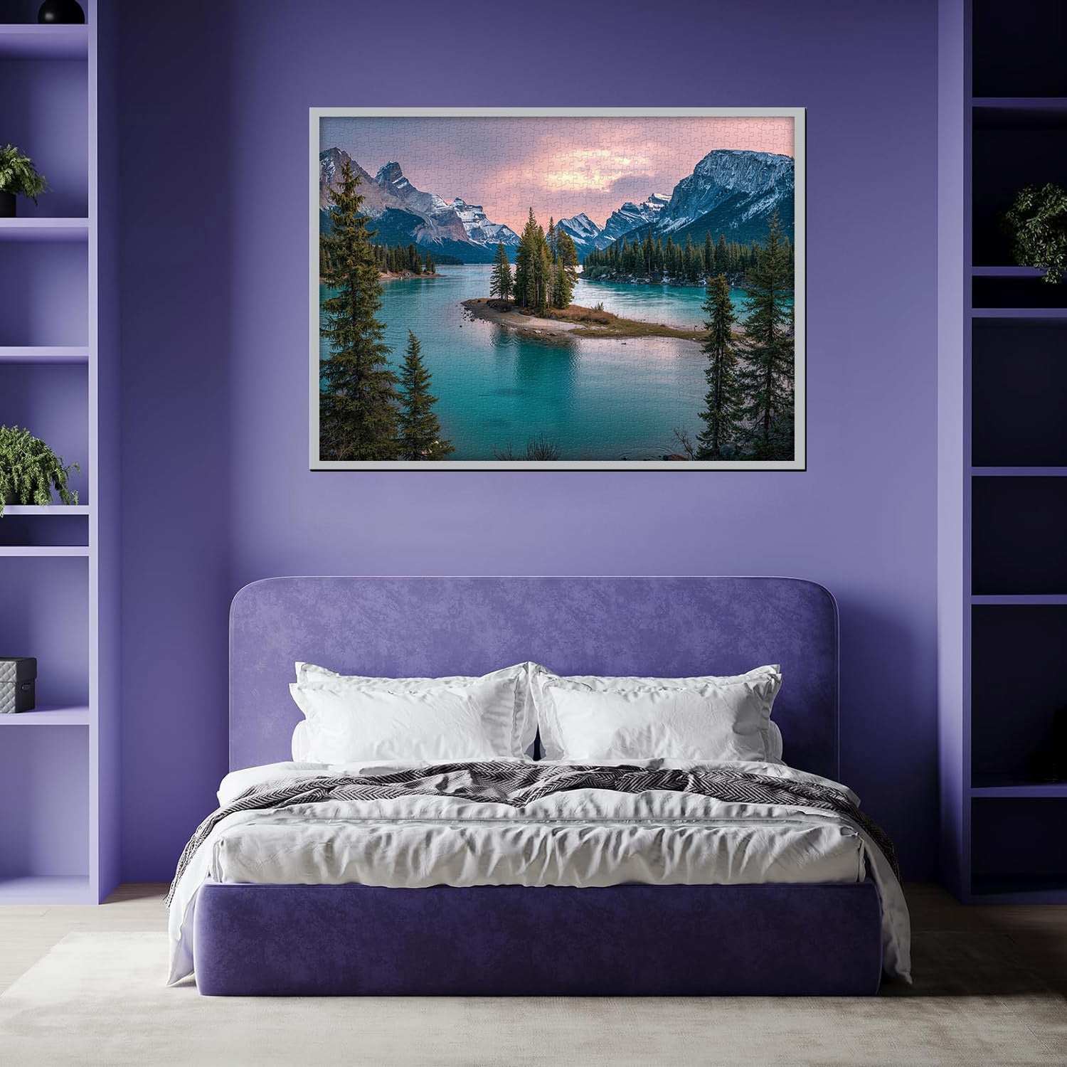 Le lac rencontre la montagne Puzzle 1000 pièces