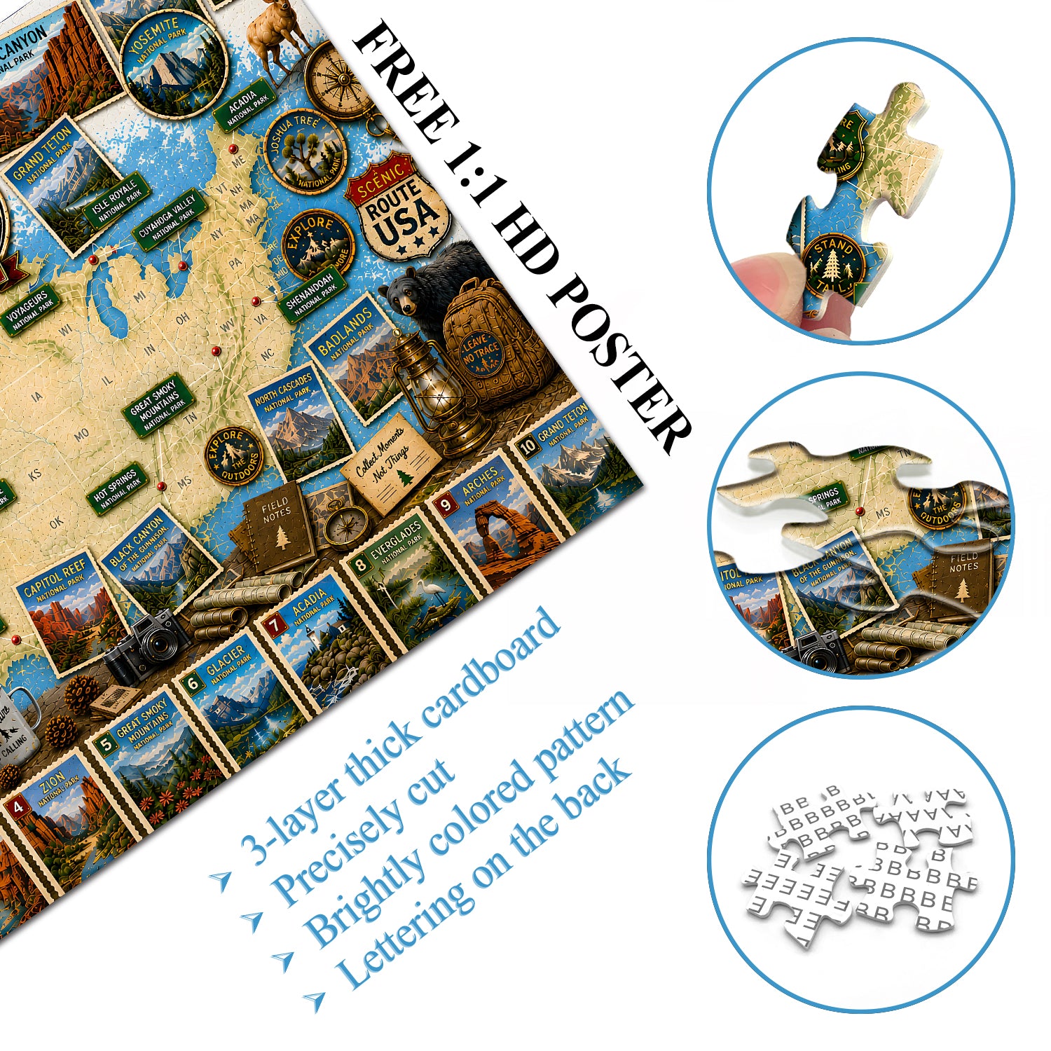 National Park Adventure Jigsaw Puzzle 1000 Pieces