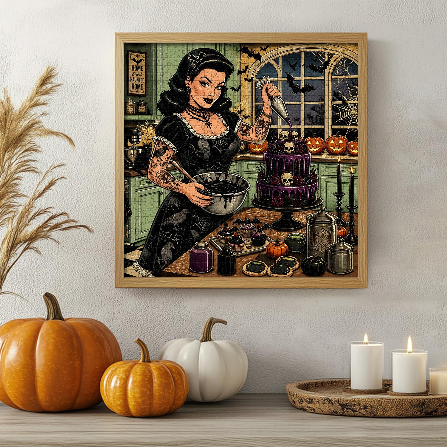 Midnight Halloween Baking Jigsaw Puzzle 1000 Pieces