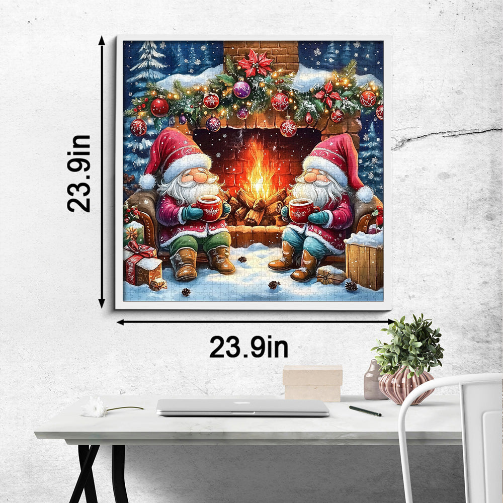 Fireside Gnome Christmas Jigsaw Puzzles 1000 Pieces