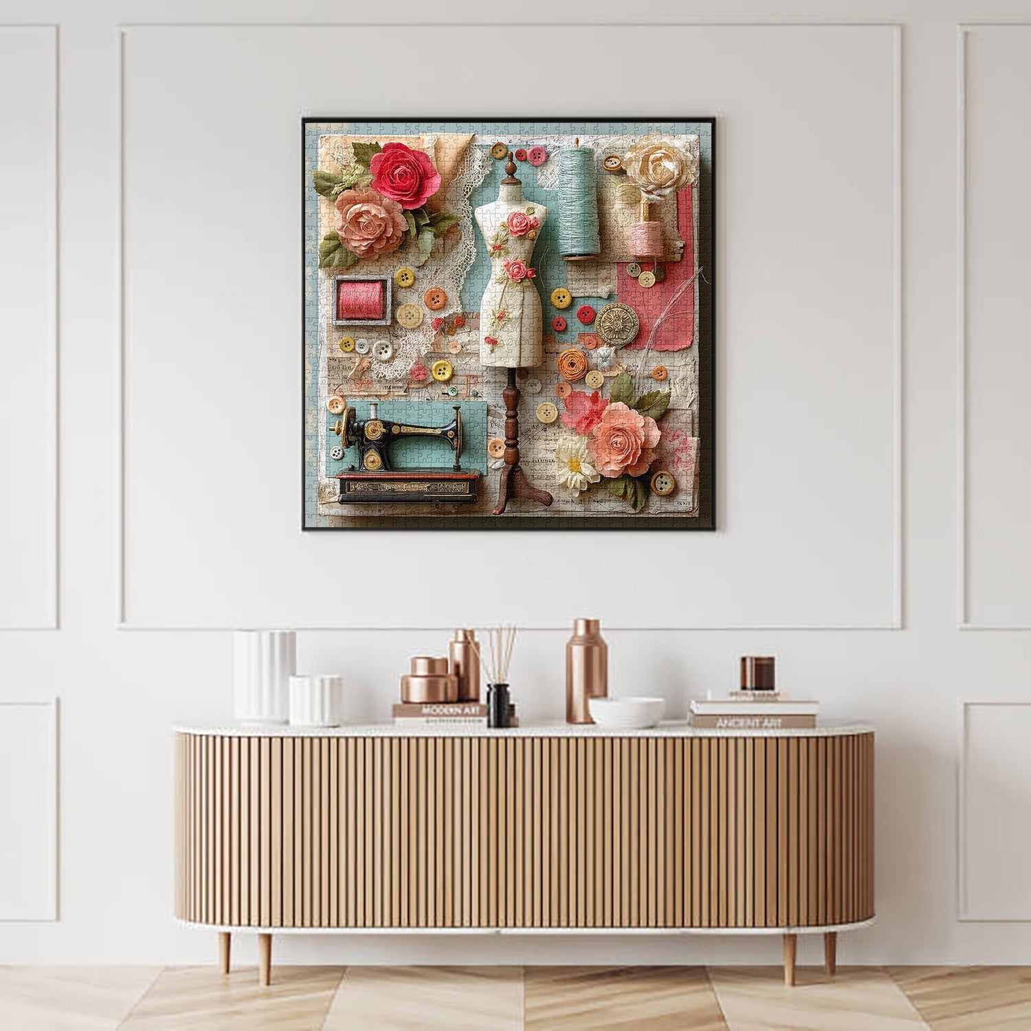 Floral Sewing Atelier Jigsaw Puzzle 1000 Pieces