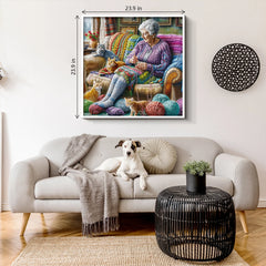 Grandma's Knitting Time Jigsaw Puzzle 1000 Pieces